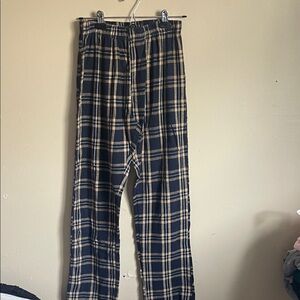 Plaid Men's Pants in Black and Tan (Bin T)
